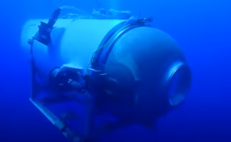 Titan Submersible below the water surface